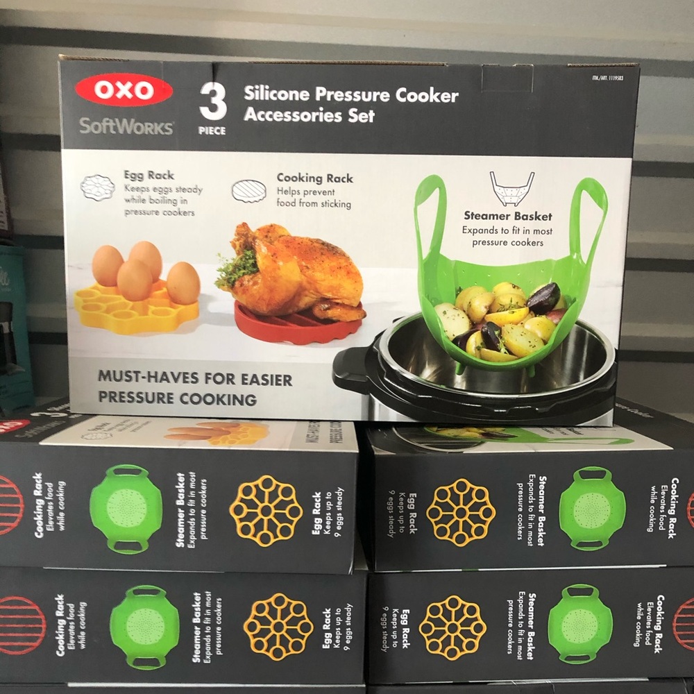 Oxo 3 piece pressure cooker accessories